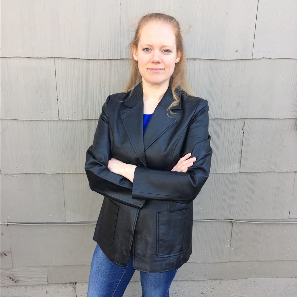 Tower Hill Collection Black Leather Jacket
